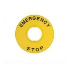 Шильдик (пластинка маркировочная) для устройств управления